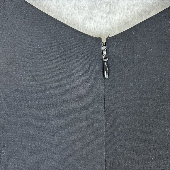 Chico's Sheath Dress Women's 1 Black Sleeveless Lined Minimalist Stretch Career - Picture 7 of 9